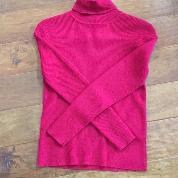 Wine Merino Wool Sweater SMALL - Picture 4 of 8